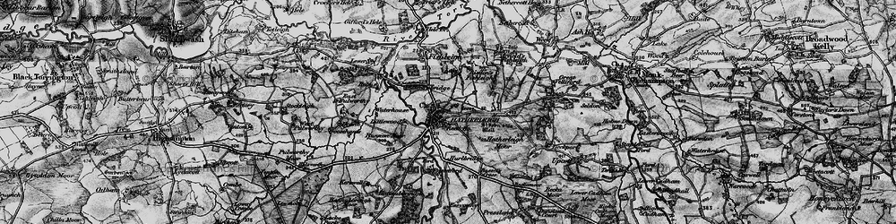 Old map of Hatherleigh in 1898