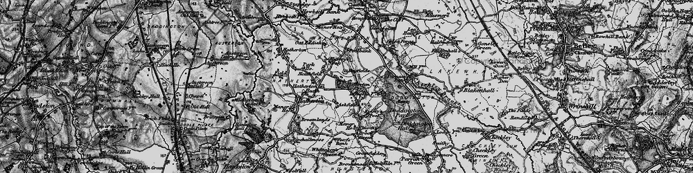 Old map of Hatherton in 1897