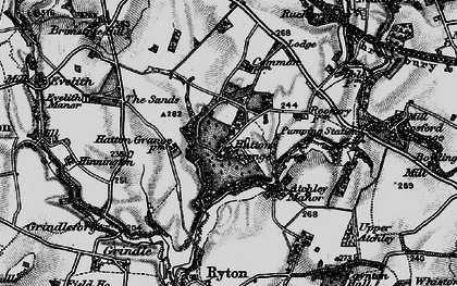 Old map of Hatton Grange in 1899