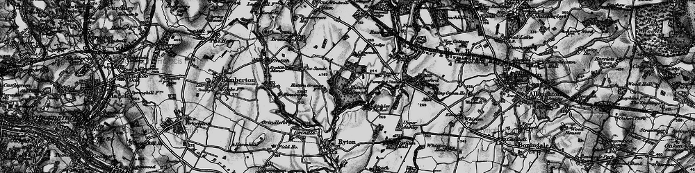 Old map of Bonemill Br in 1899