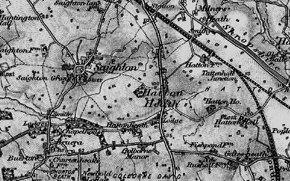 Old map of Hatton Heath in 1897