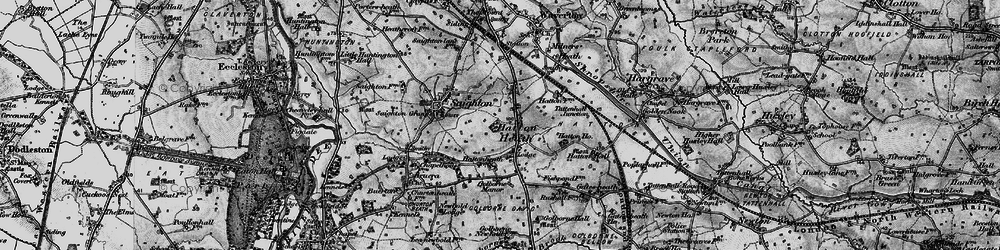 Old map of Hatton Heath in 1897