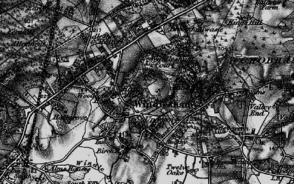 Old map of Windlesham Hall in 1896