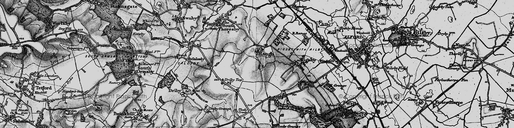 Old map of Haugh in 1899