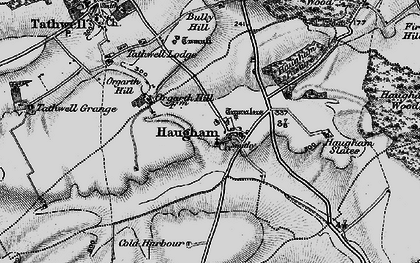 Old map of Haugham in 1899