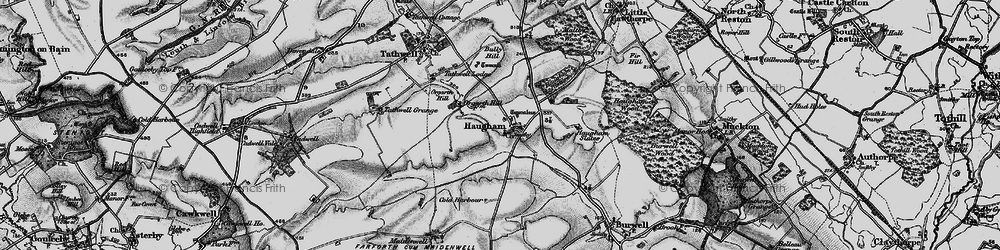 Old map of Haugham in 1899