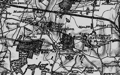 Old map of Broad Border in 1898