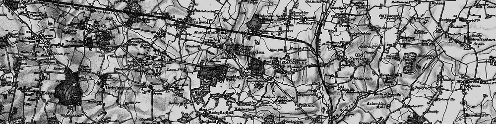 Old map of Broad Border in 1898