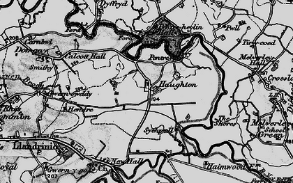 Old map of Haughton in 1897