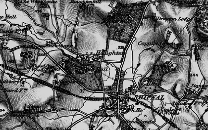 Old map of Haughton in 1897