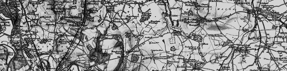 Old map of Haughton in 1899