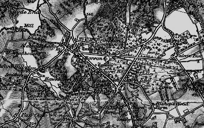 Old map of Haughurst Hill in 1895