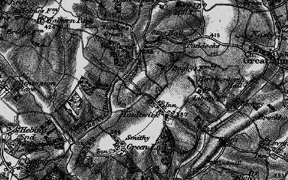 Old map of Libury Hall in 1896