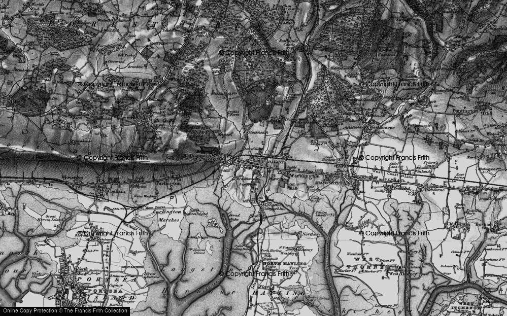Old Map of Havant, 1895 in 1895
