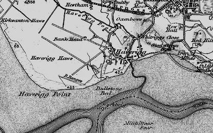 Old map of Wortbrig Scar in 1897