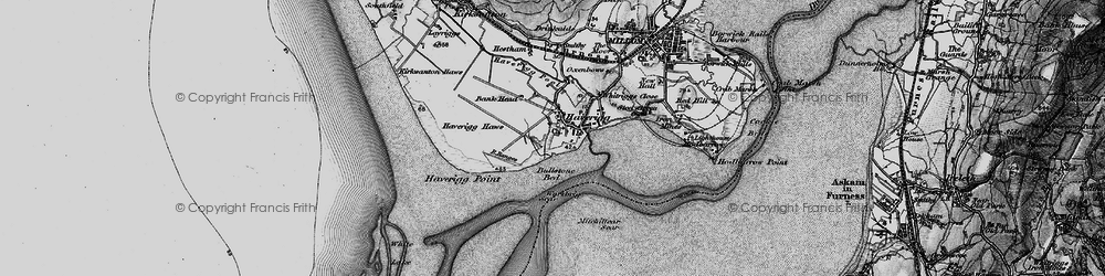 Old map of Haverigg in 1897