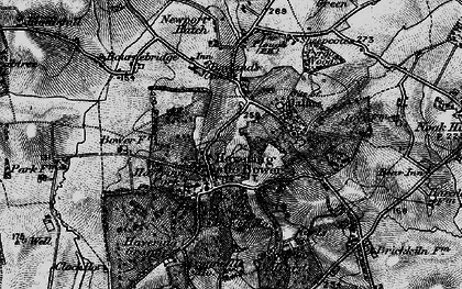 Old map of Havering-atte-Bower in 1896