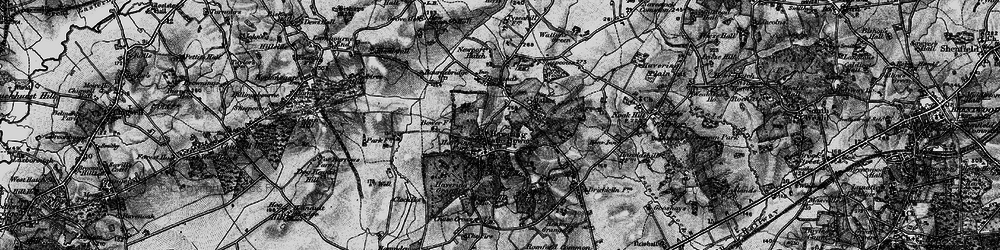 Old map of Havering-atte-Bower in 1896