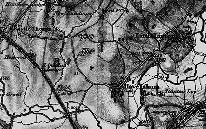 Old map of Haversham in 1896