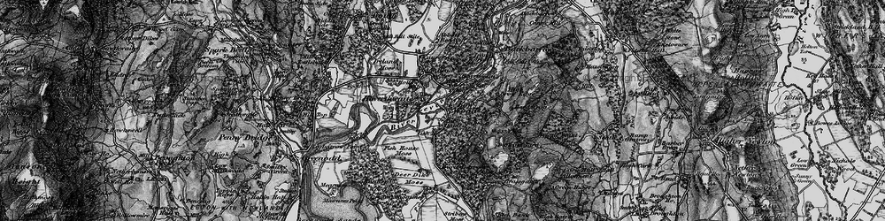 Old map of Bigland Tarn in 1898