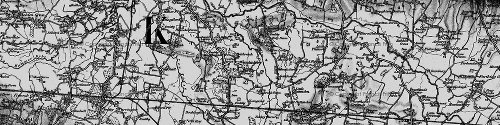 Old map of Bradenbury in 1895