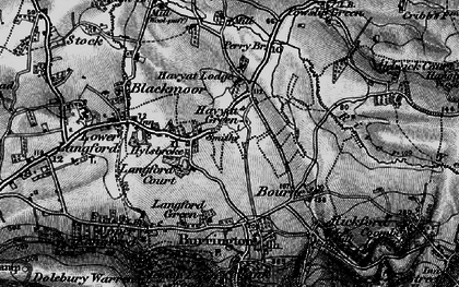 Old map of Havyatt Green in 1898