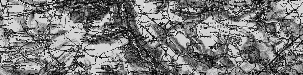 Old map of Hawbush Green in 1896
