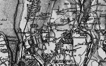 Old map of Hawcoat in 1897