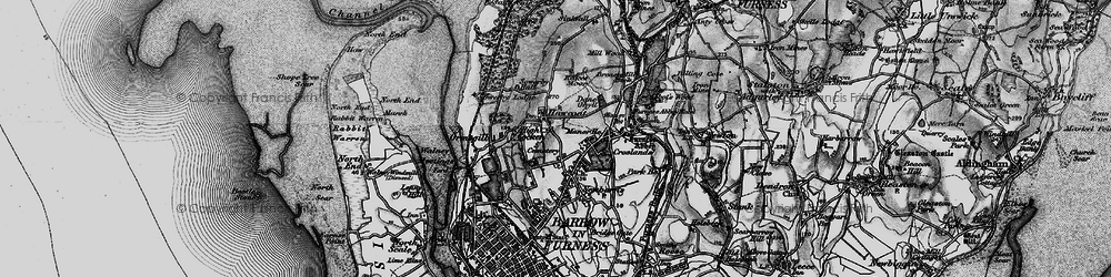 Old map of Hawcoat in 1897