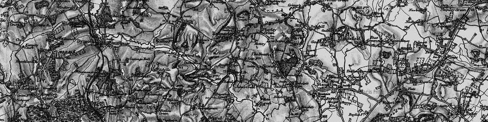 Old map of Hawcross in 1896