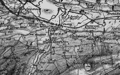 Old map of Wether Fell Side in 1897
