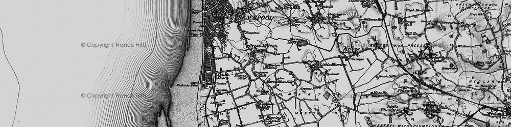 Old map of Hawes Side in 1896