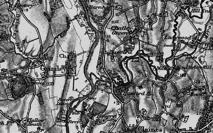 Old map of Hawford in 1898