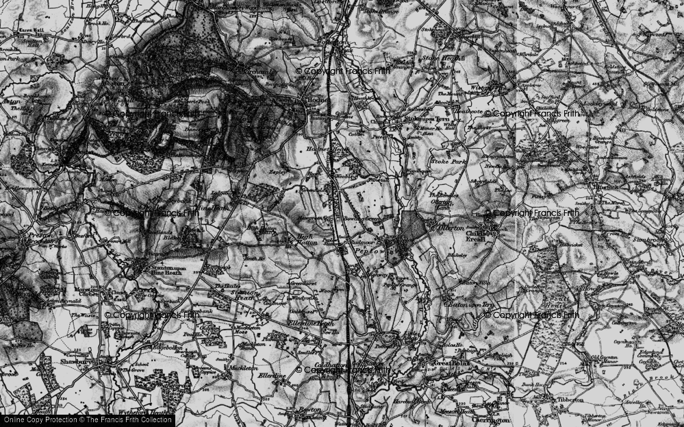 Old Map of Hawgreen, 1899 in 1899