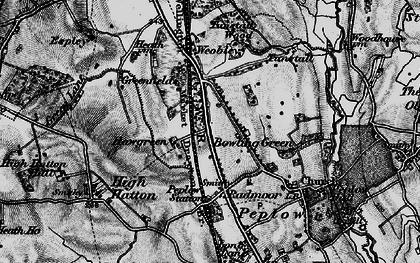 Old map of Hawgreen in 1899