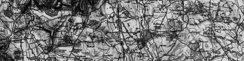 Old map of Hawgreen in 1899