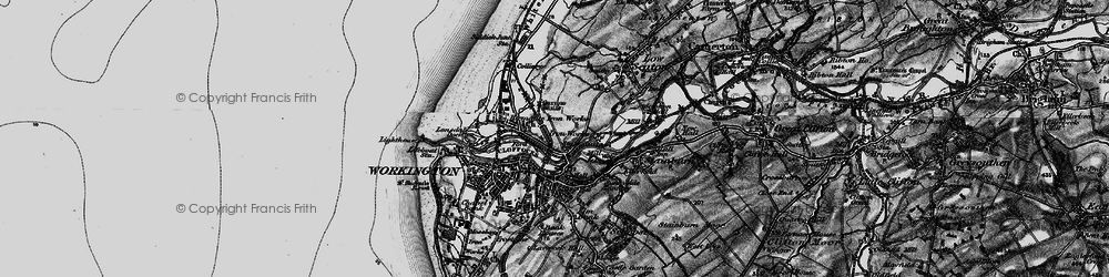 Old map of Hawk Hill in 1897
