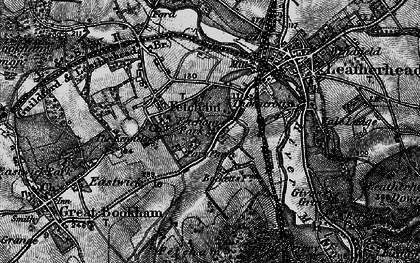 Old map of Hawk's Hill in 1896
