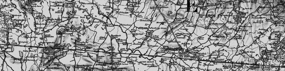 Old map of Hawkenbury in 1895