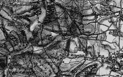Old map of Hawkerland in 1898