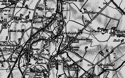 Old map of Hawkesbury in 1899