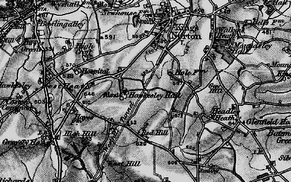 Old map of Hawkesley in 1899