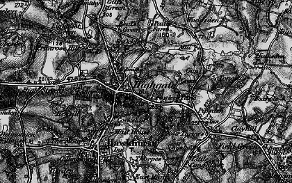 Old map of Hawkhurst in 1895