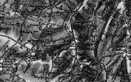 Old map of Bushbury in 1895