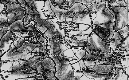Old map of Hawkin's Hill in 1895