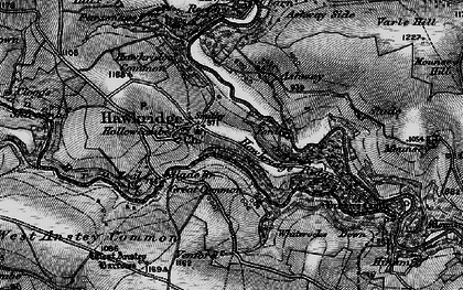 Old map of Whiterocks Down in 1898