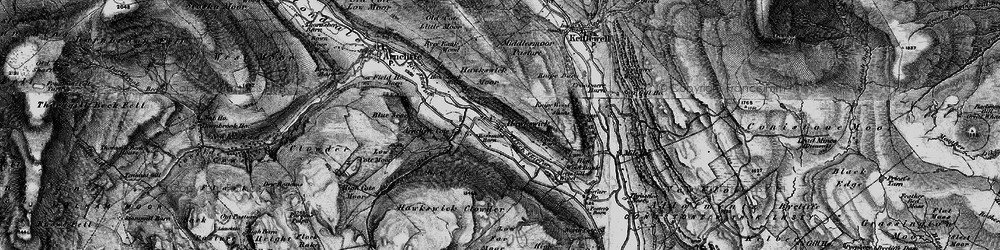 Old map of Wharfedale in 1897