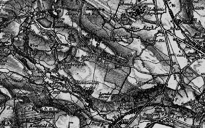 Old map of Hawksworth in 1898