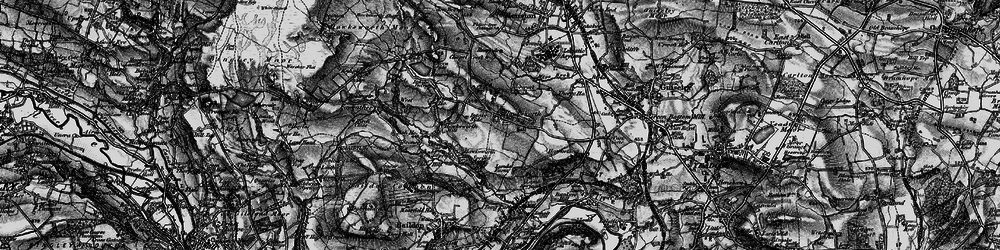 Old map of Hawksworth in 1898