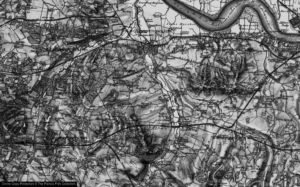 Old Map of Hawley, 1895 in 1895